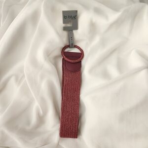 LP BLUE Woven Burgundy Belt